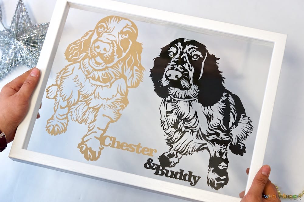 Pet Portrait Papercut made from your pictures