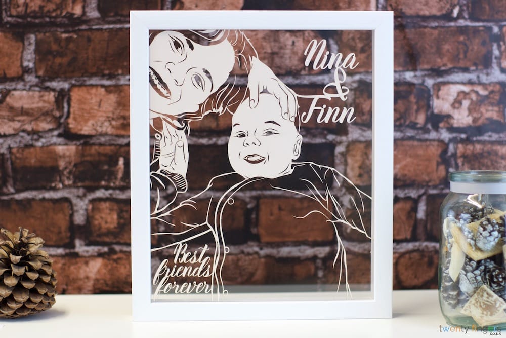 Children Papercut made from your photograph 