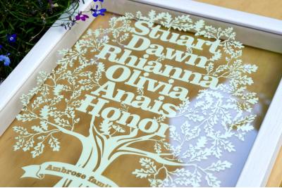 Ancestry Tree Papercut