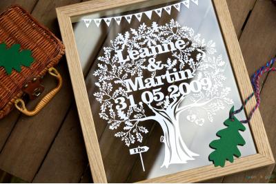 Love Tree Papercut
