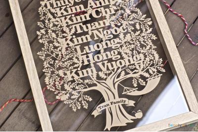 Large Family Tree Papercut