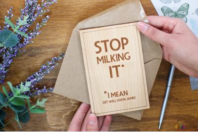 Stop milking it