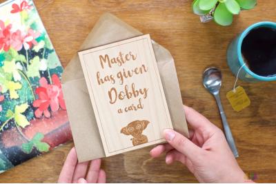 Dobby got a card