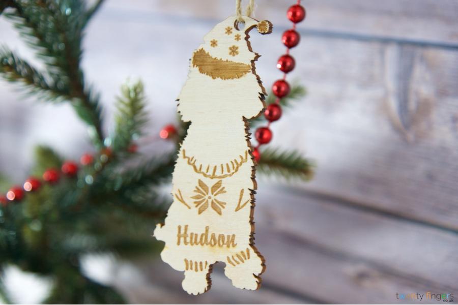 Dog Personalised  Christmas  Tree  Decoration any breed 