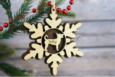 Dog Snowflake decoration