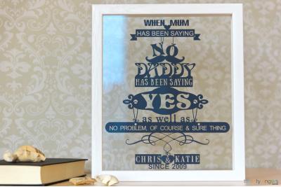 Mummy Says No, Daddy Says Yes Papercut