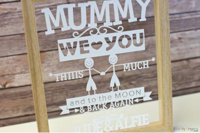 Mummy I Love You This Much Personalised Papercut