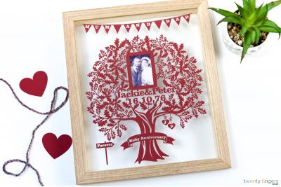 Love Tree Picture Papercut